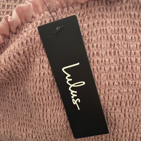 Lulus Sassy Sweetie Mauve Smocked Ruffled Peplum Tank Top Size X-Large - Picture 9 of 11